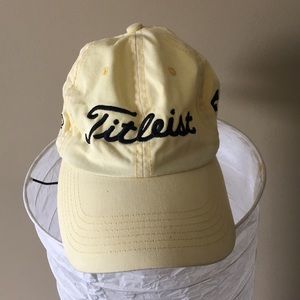Yellow Titleist hat